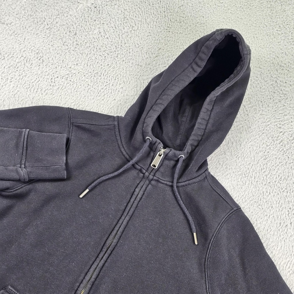 Carhartt Clarksburg Hoodie Sweatshirt Womens M Black Full Zip Fleece Relaxed Fit